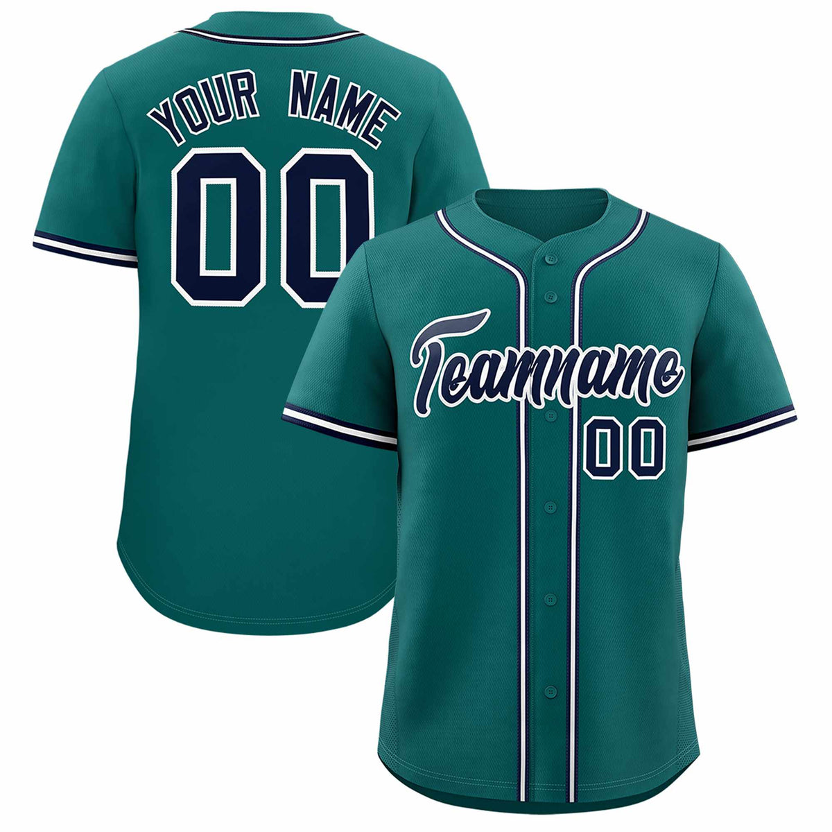 Custom Aqua Classic Style Authentic Baseball Jersey| KXKSHOP