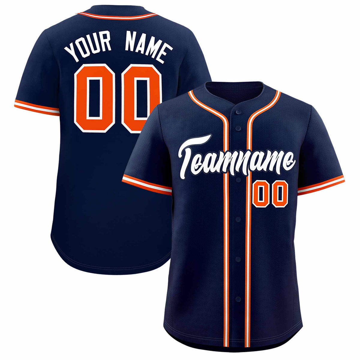 Custom Navy Classic Style Authentic Baseball Jersey| KXKSHOP