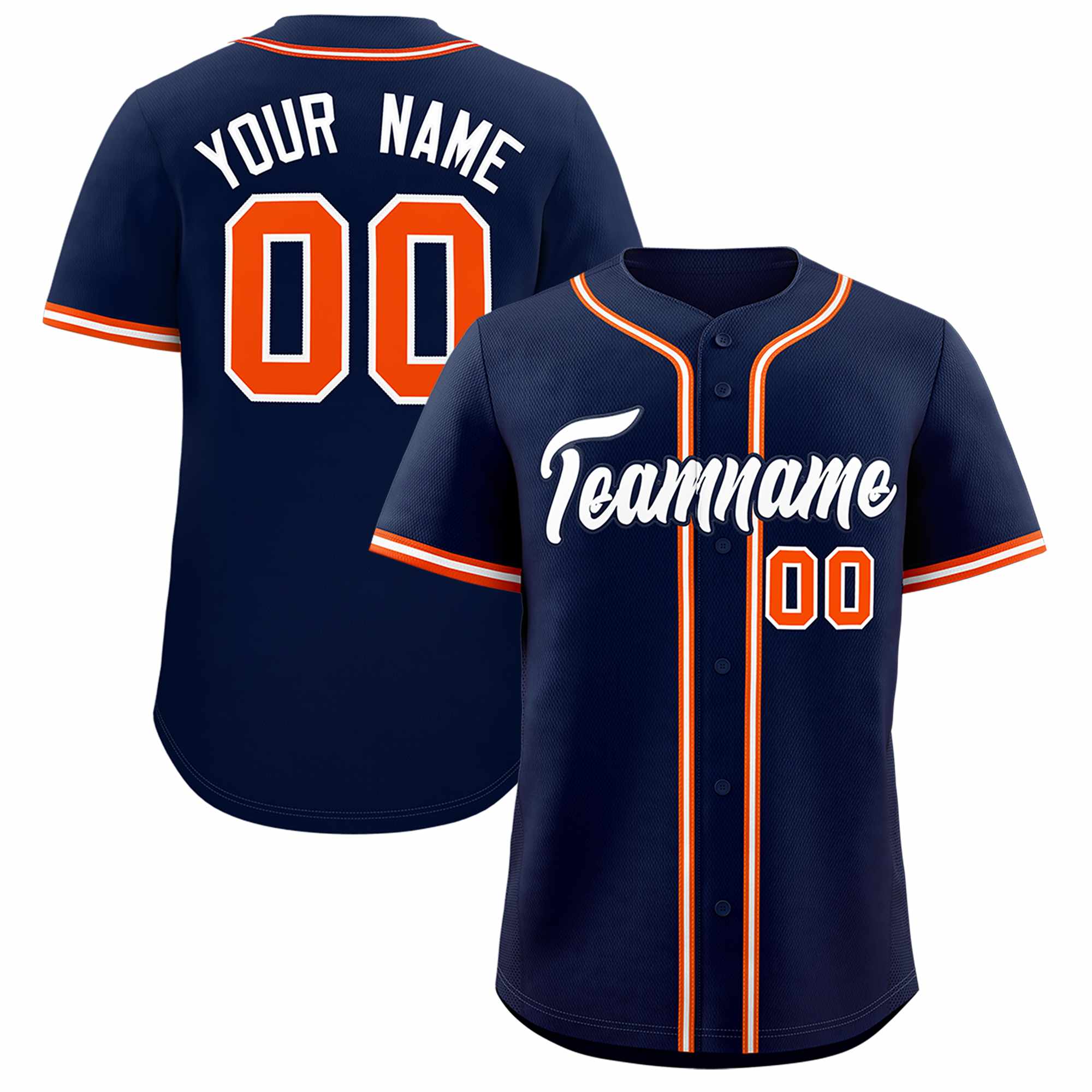 Custom Navy Classic Style Authentic Baseball Jersey| KXKSHOP