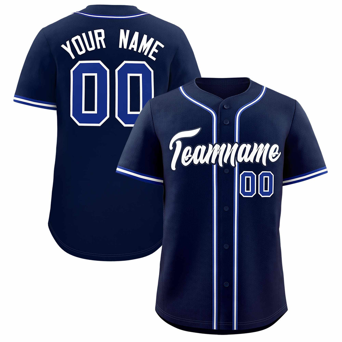 Custom Navy Classic Style Authentic Baseball Jersey| KXKSHOP