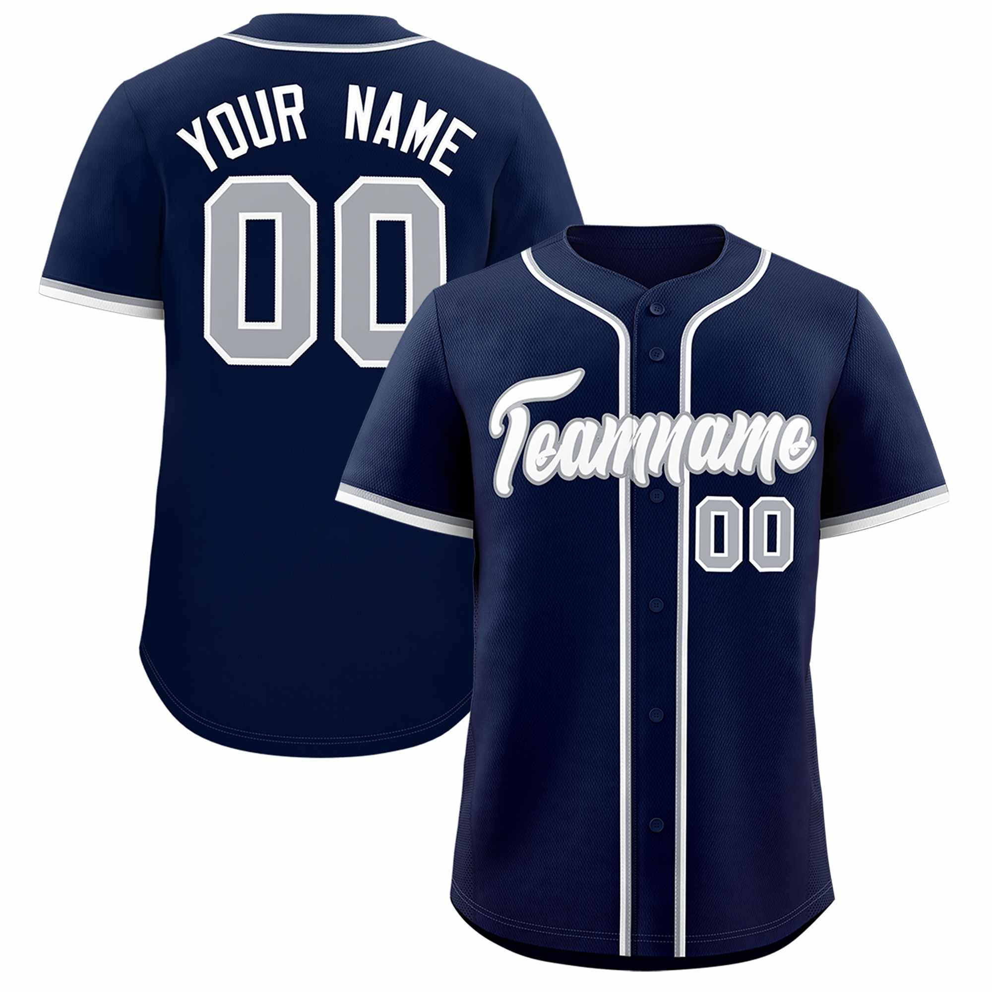 Custom Navy Classic Style Authentic Baseball Jersey| KXKSHOP