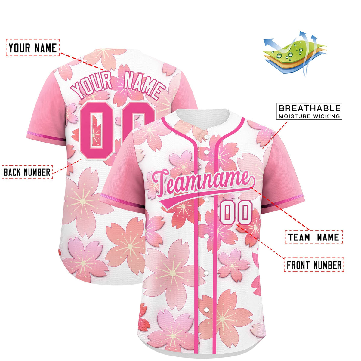 Custom White Gradient Fashion Elastic Baseball Jersey| KXKSHOP