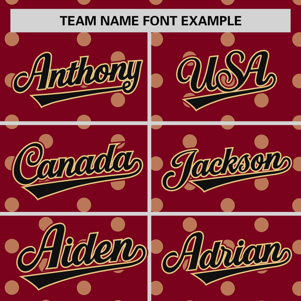 Custom Crimson Khaki Personalized Polka Dot Graffiti Pattern Authentic Baseball Jersey