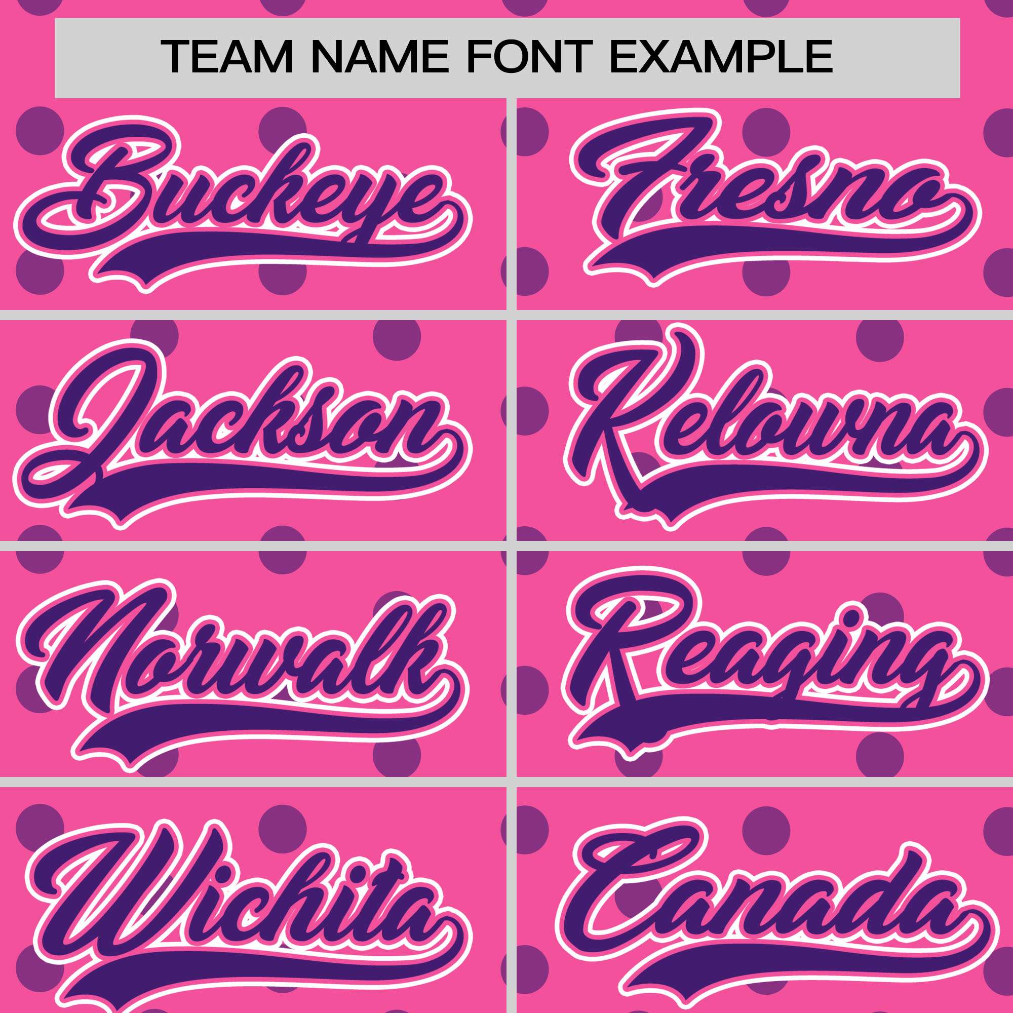 Custom Pink Purple Personalized Polka Dot Graffiti Pattern Authentic Baseball Jersey