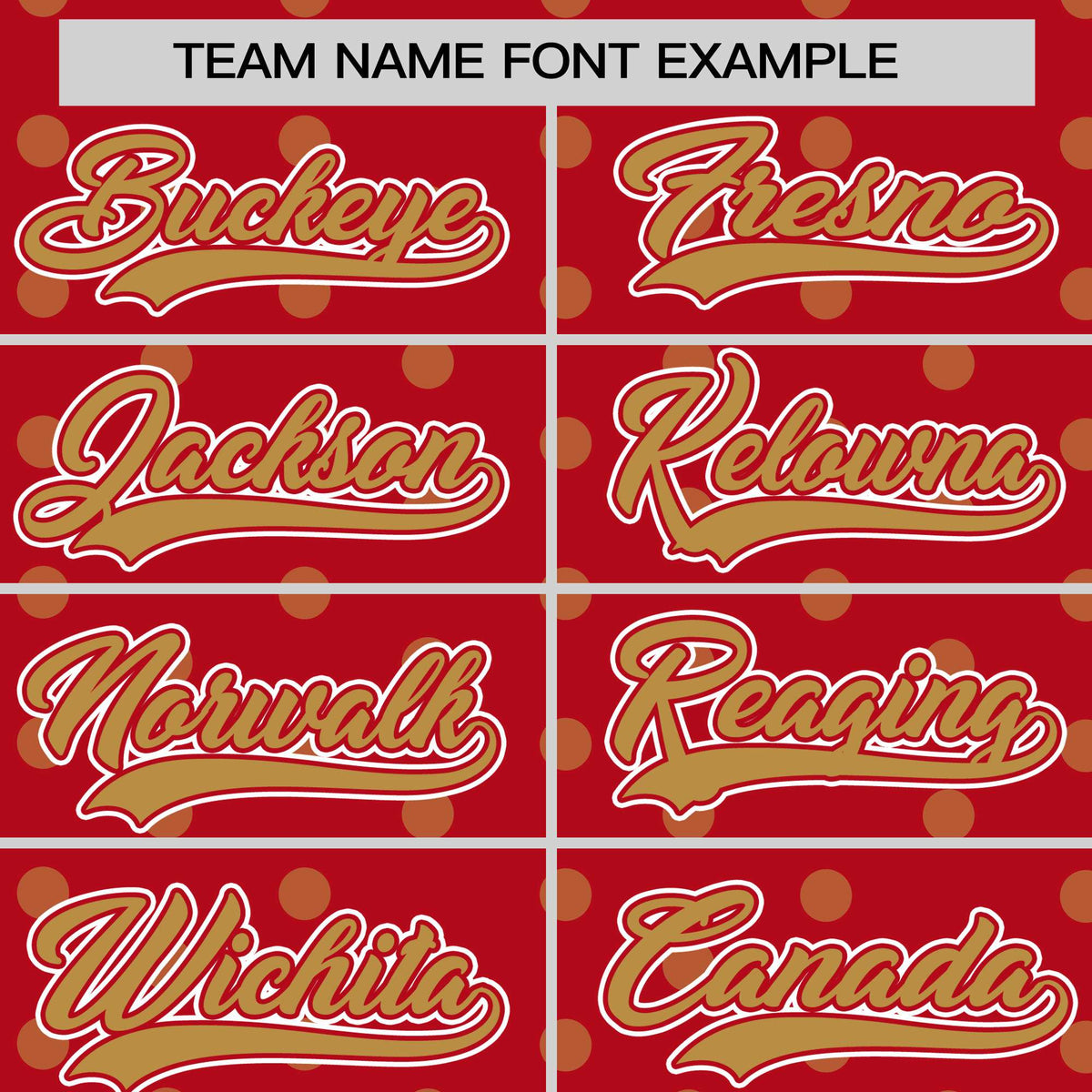 Custom Red Old Gold Personalized Polka Dot Graffiti Pattern Authentic Baseball Jersey