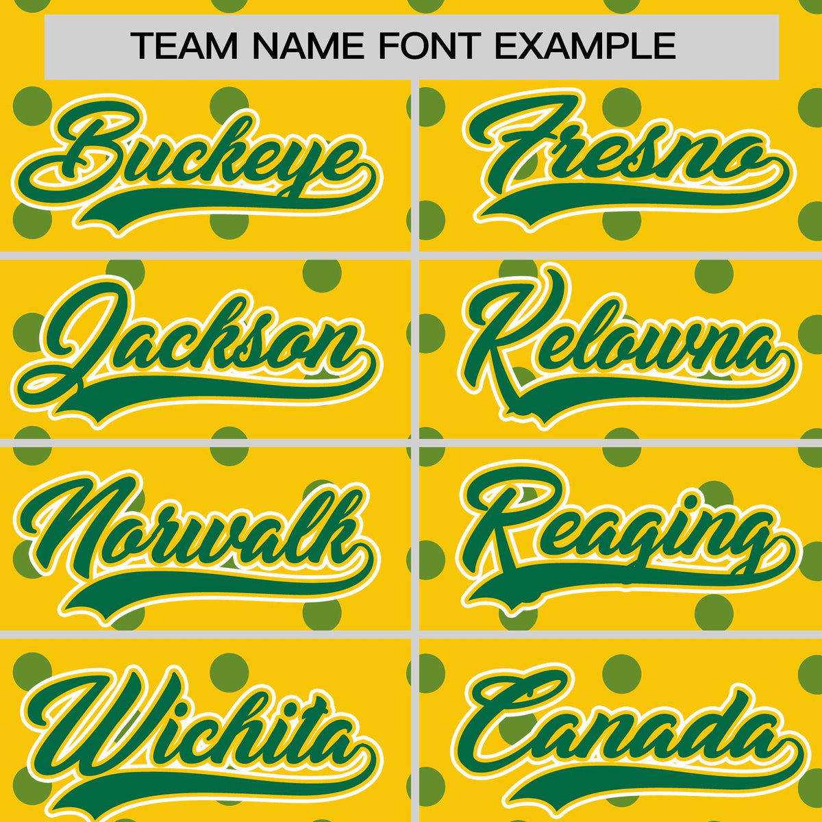 Custom Gold Kelly Green Personalized Polka Dot Graffiti Pattern Authentic Baseball Jersey