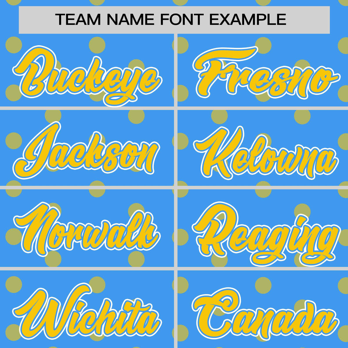 Custom Powder Blue Gold Personalized Polka Dot Graffiti Pattern Authentic Baseball Jersey