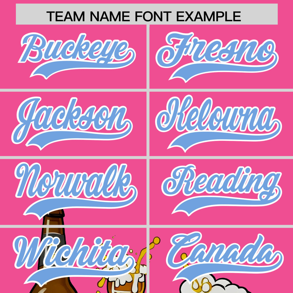 Custom Pink Personalized Team Shirts for Parties &amp; Training | KXKSHOP