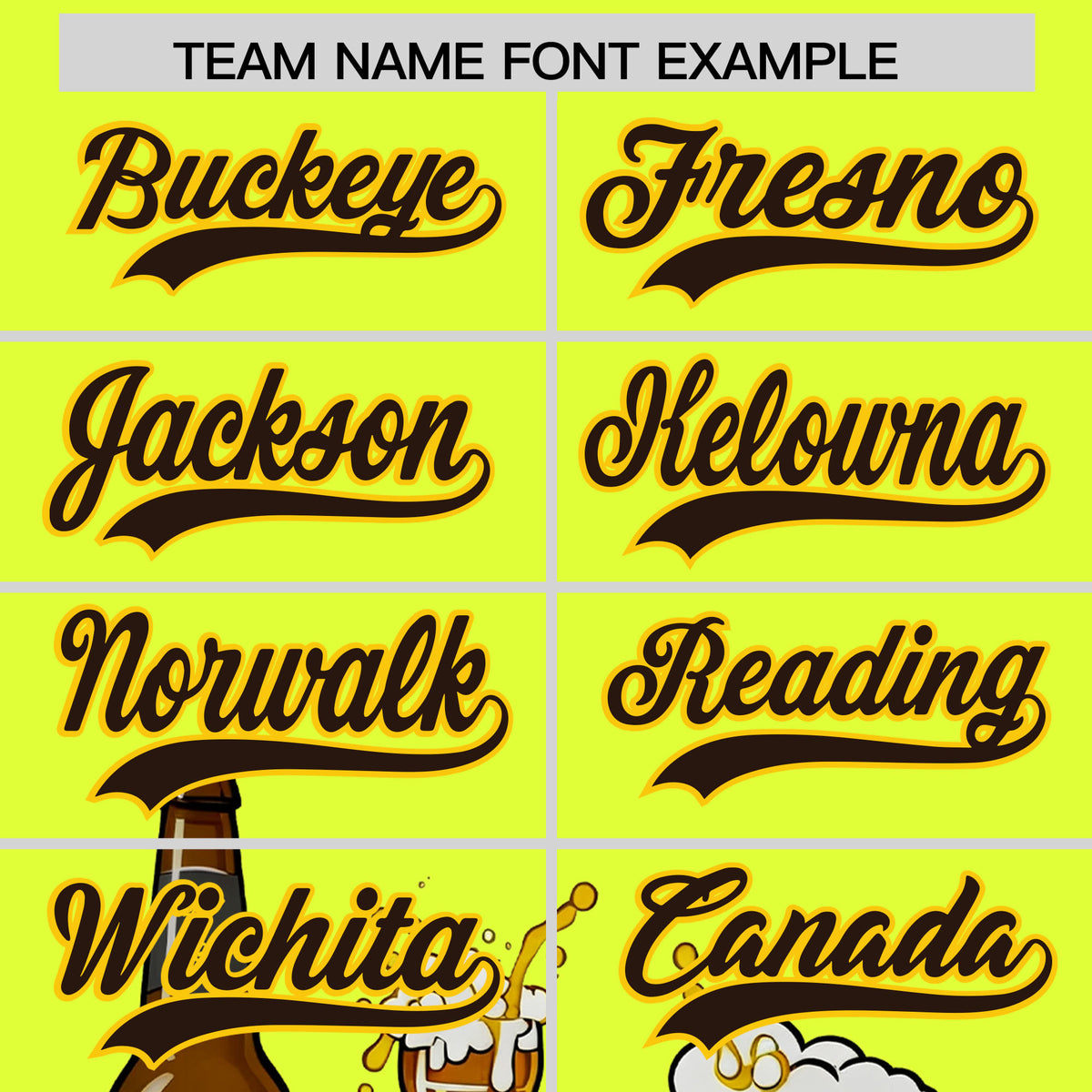 Custom Fluorescent Green Personalized Team Shirts for Parties & Training | KXKSHOP