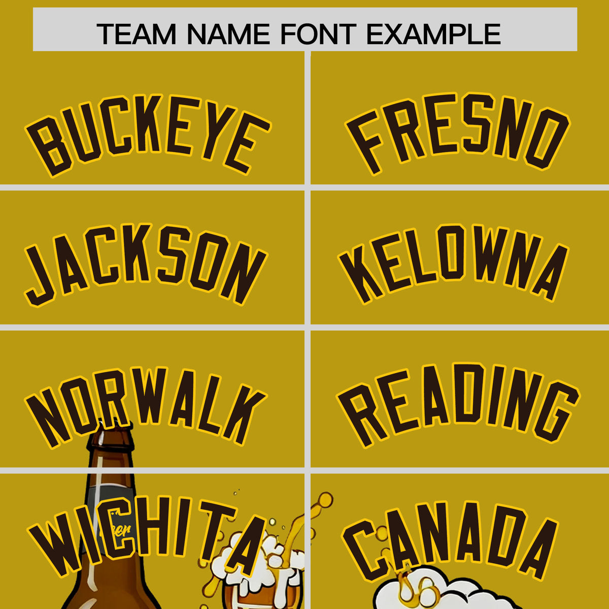 Custom Old Gold Personalized Team Shirts for Parties & Training | KXKSHOP