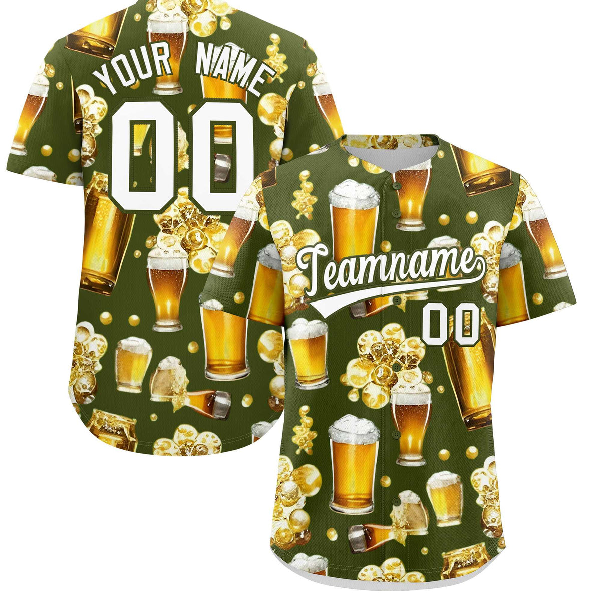 Custom Olive Personalized Team Shirts for Parties & Training | KXKSHOP