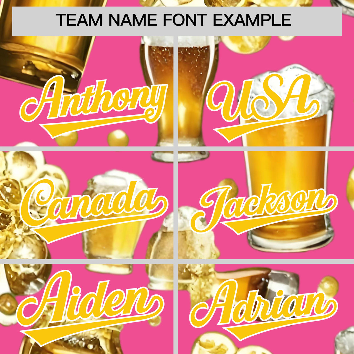 Custom Pink Personalized Team Shirts for Parties &amp; Training | KXKSHOP