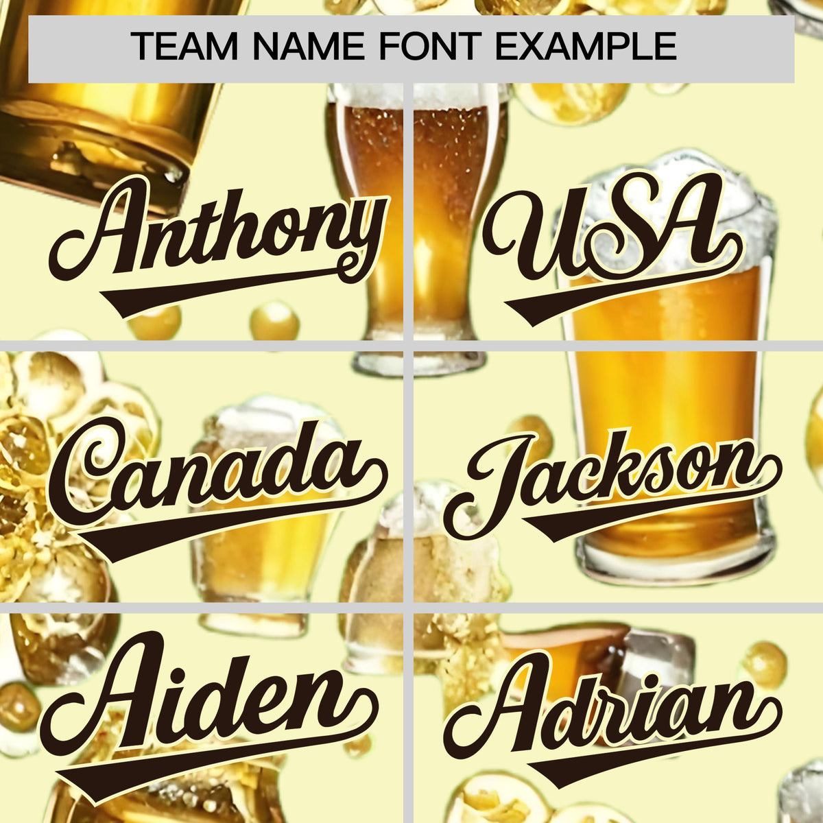 Custom Cream Personalized Team Shirts for Parties &amp; Training | KXKSHOP