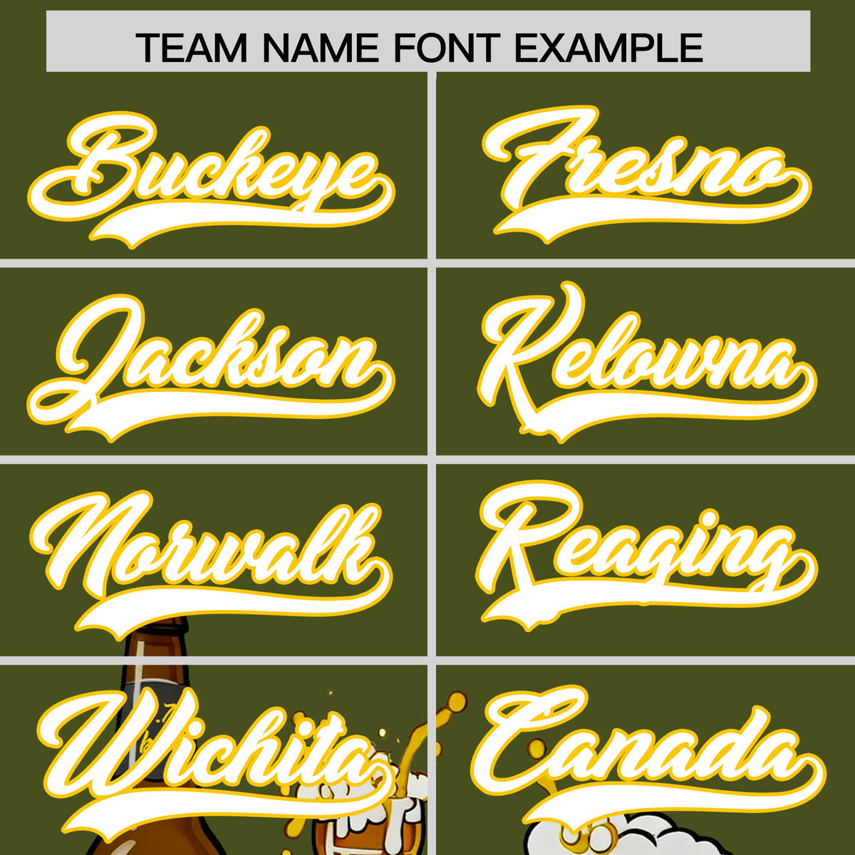 Custom Olive Personalized Team Shirts for Parties & Training | KXKSHOP