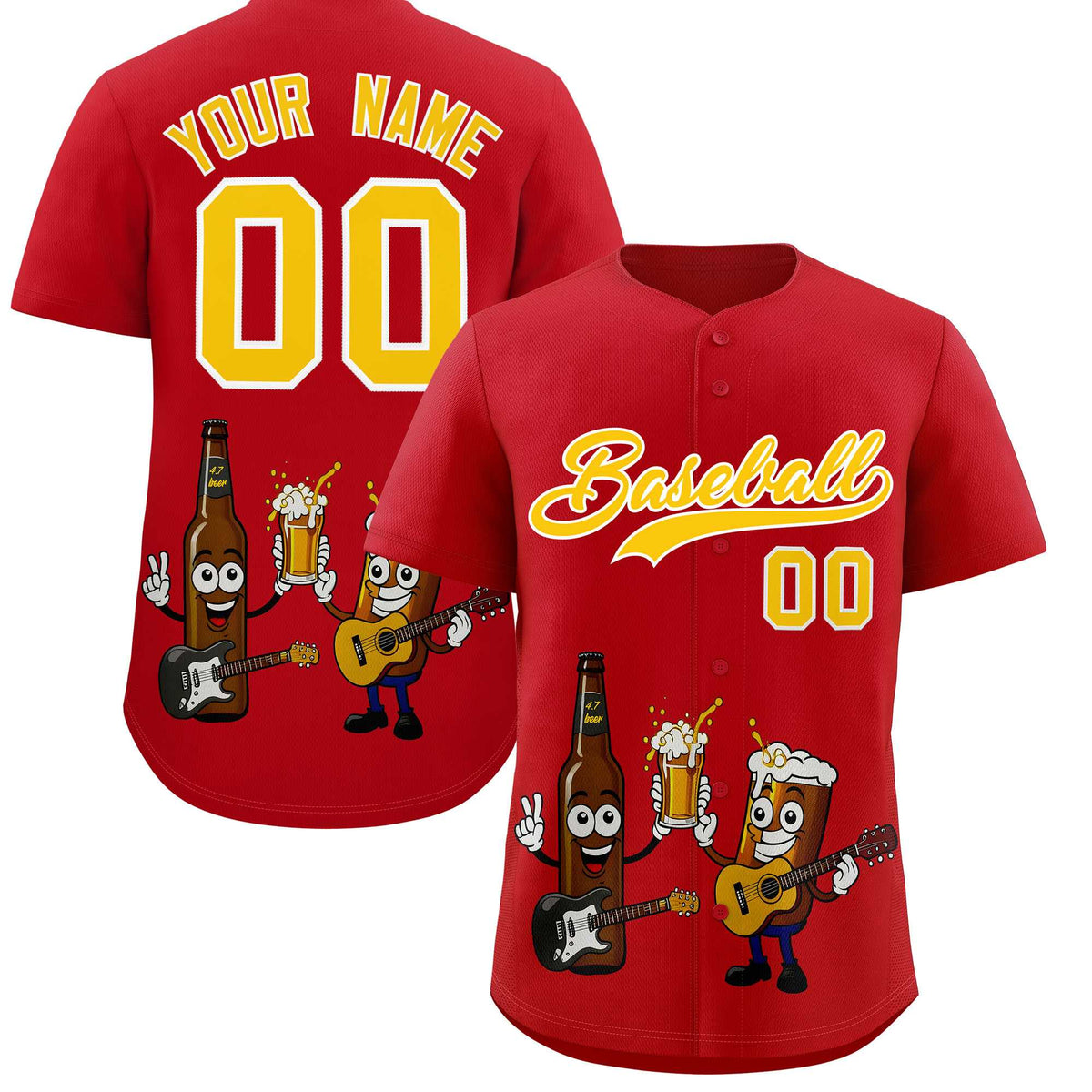 Custom Red Personalized Team Shirts for Parties &amp; Training | KXKSHOP