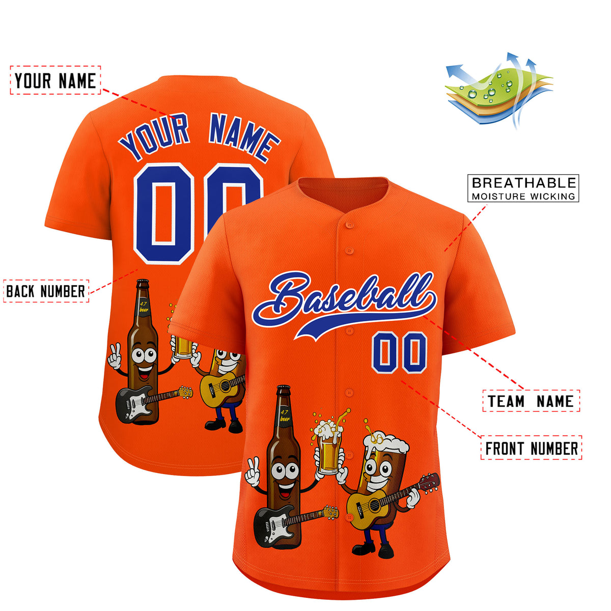 Custom Orange Personalized Team Shirts for Parties &amp; Training | KXKSHOP
