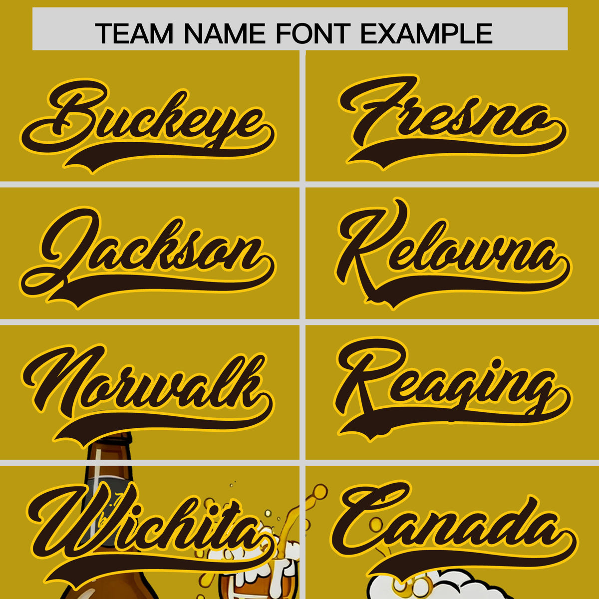 Custom Old Gold Personalized Team Shirts for Parties & Training | KXKSHOP