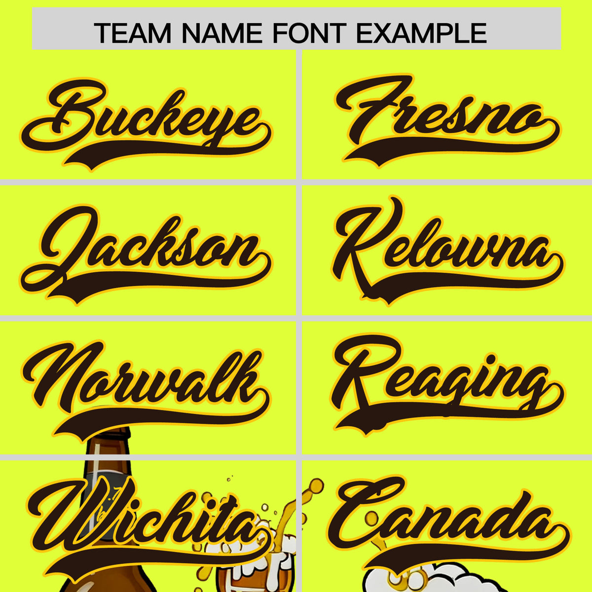 Custom Fluorescent Green Personalized Team Shirts for Parties & Training | KXKSHOP