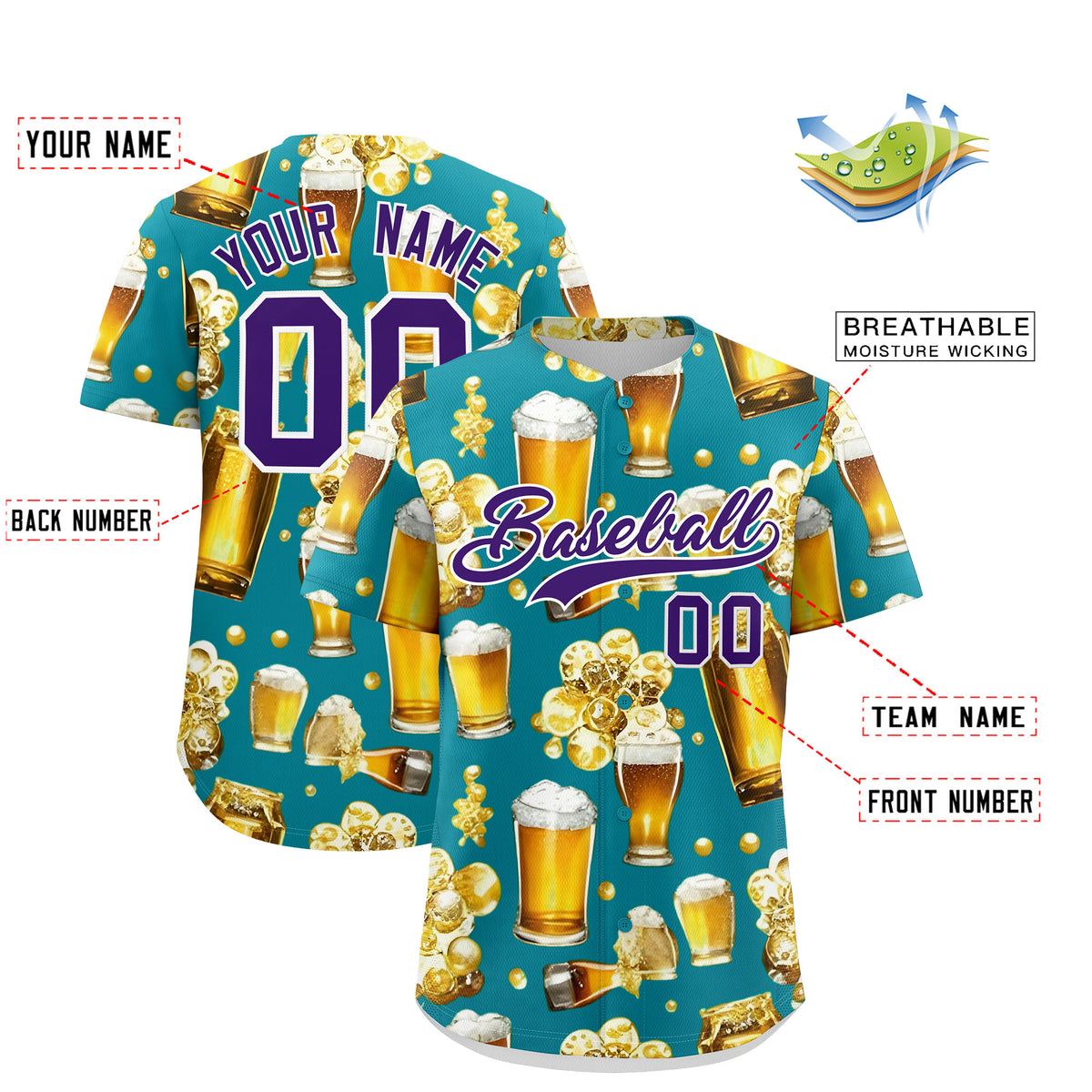 Custom Teal Personalized Team Shirts for Parties &amp; Training | KXKSHOP