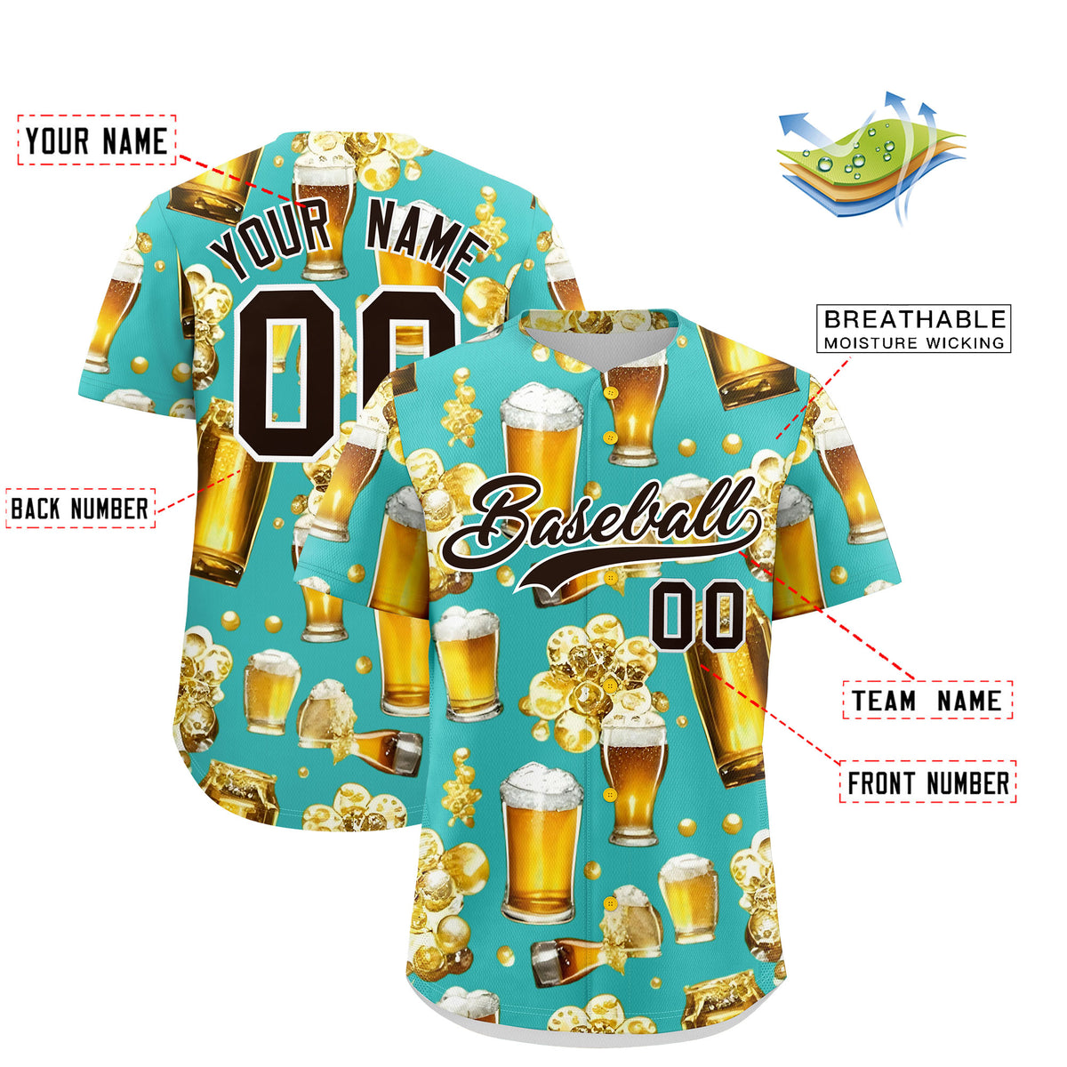 Custom Teal Personalized Team Shirts for Parties &amp; Training | KXKSHOP