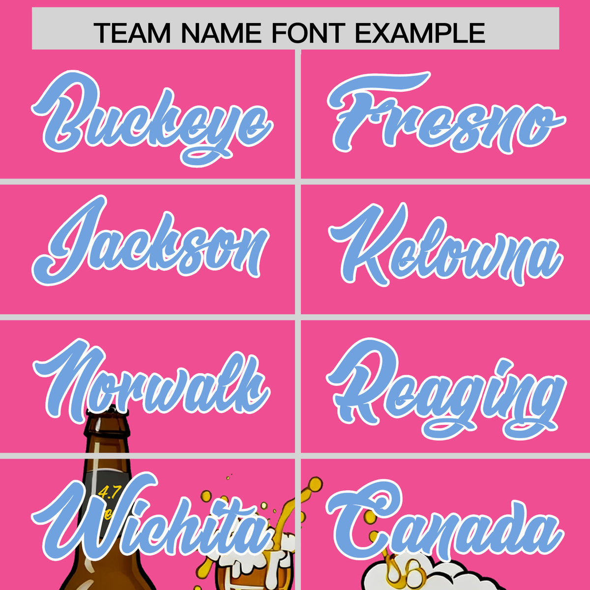 Custom Pink Personalized Team Shirts for Parties &amp; Training | KXKSHOP