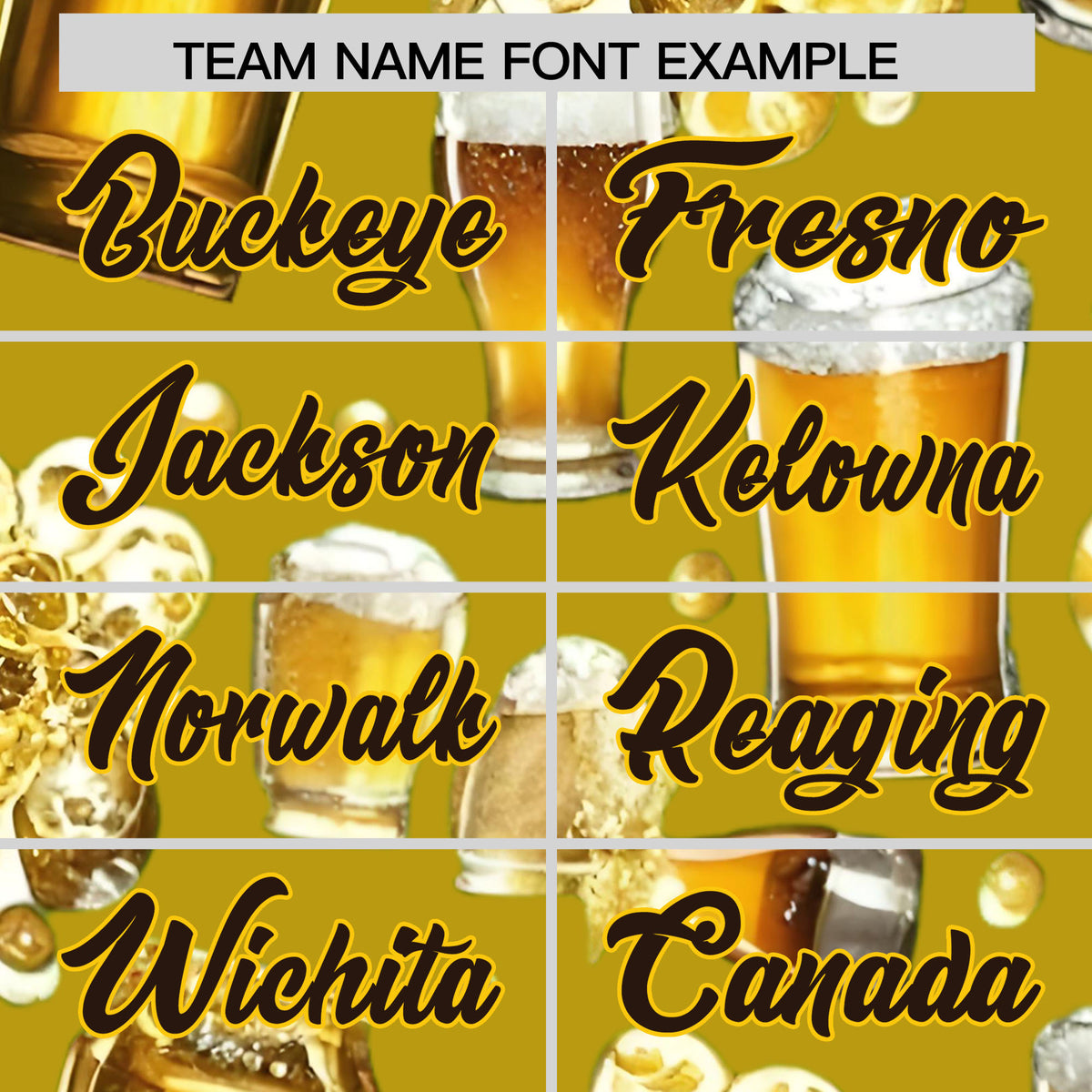 Custom Old Gold Personalized Team Shirts for Parties & Training | KXKSHOP