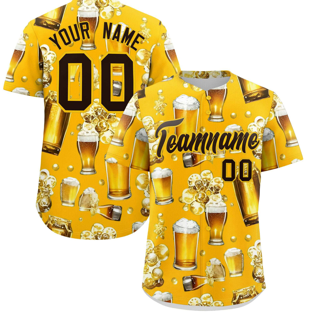 Custom Yellow Personalized Team Shirts for Parties &amp; Training | KXKSHOP