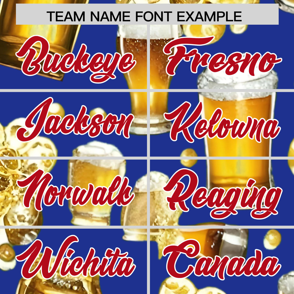 Custom Royal Blue Personalized Team Shirts for Parties & Training | KXKSHOP