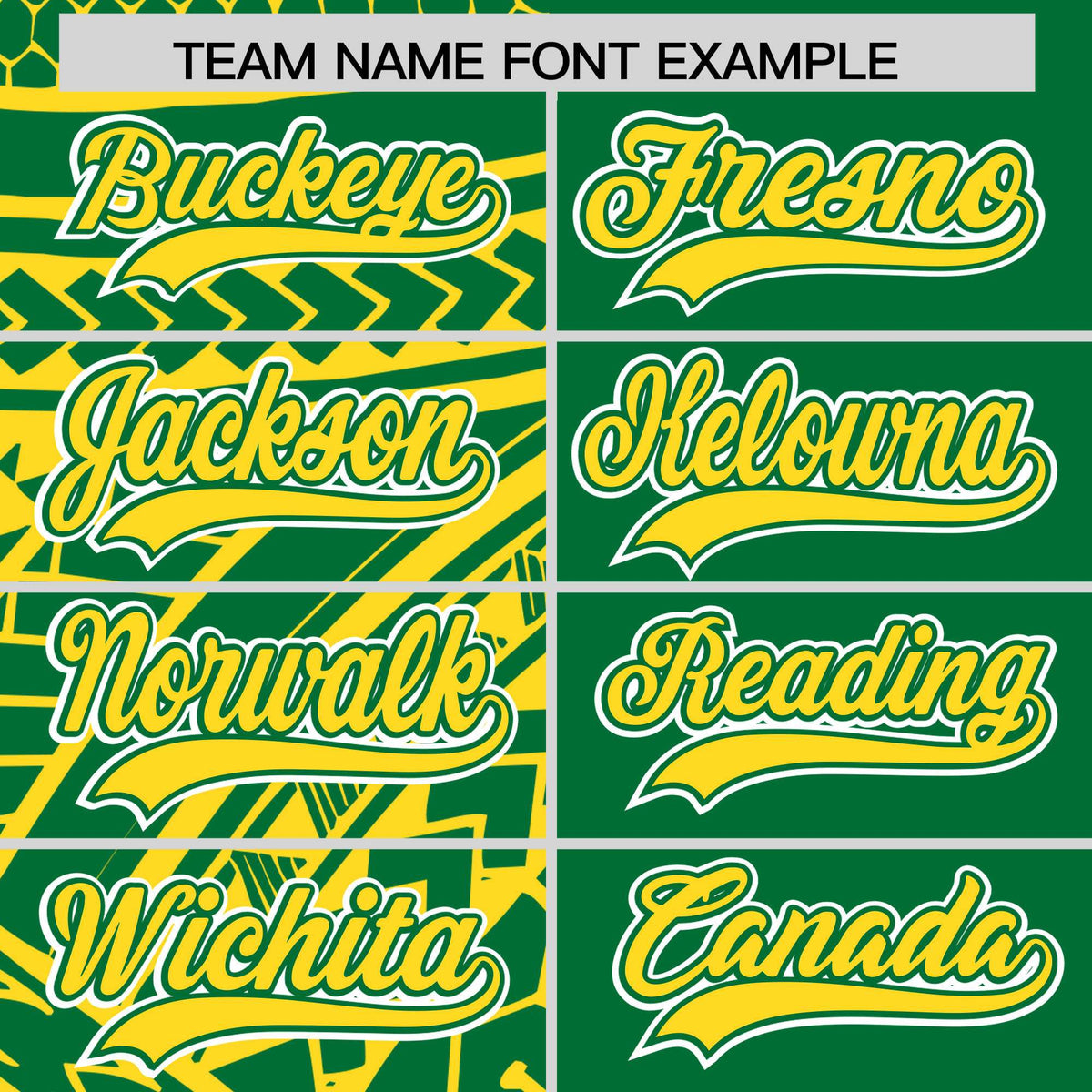 Custom Kelly Green Gold Split Fashion Tribal Pattern Authentic Baseball Jersey