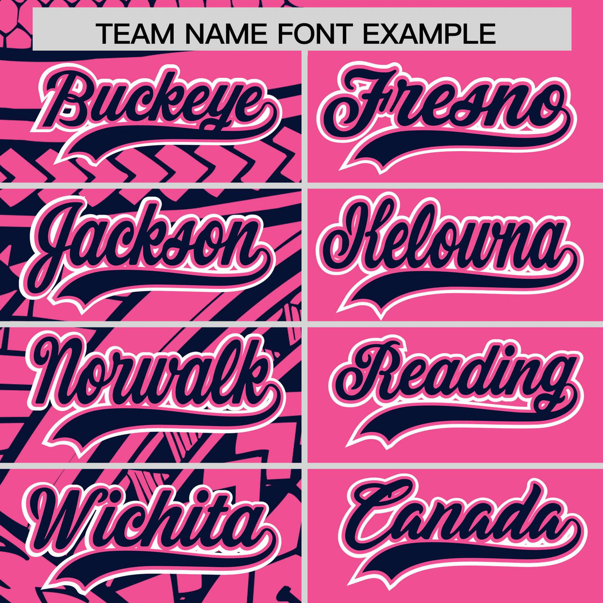 Custom Pink Navy Split Fashion Tribal Pattern Authentic Baseball Jersey