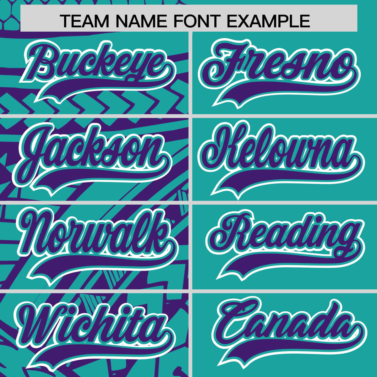 Custom Purple Aqua Split Fashion Tribal Pattern Authentic Baseball Jersey