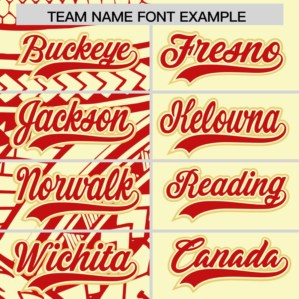 Custom Cream Red Split Fashion Tribal Pattern Authentic Baseball Jersey