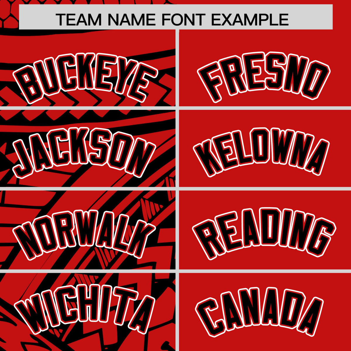 Custom Red Black Split Fashion Tribal Pattern Authentic Baseball Jersey