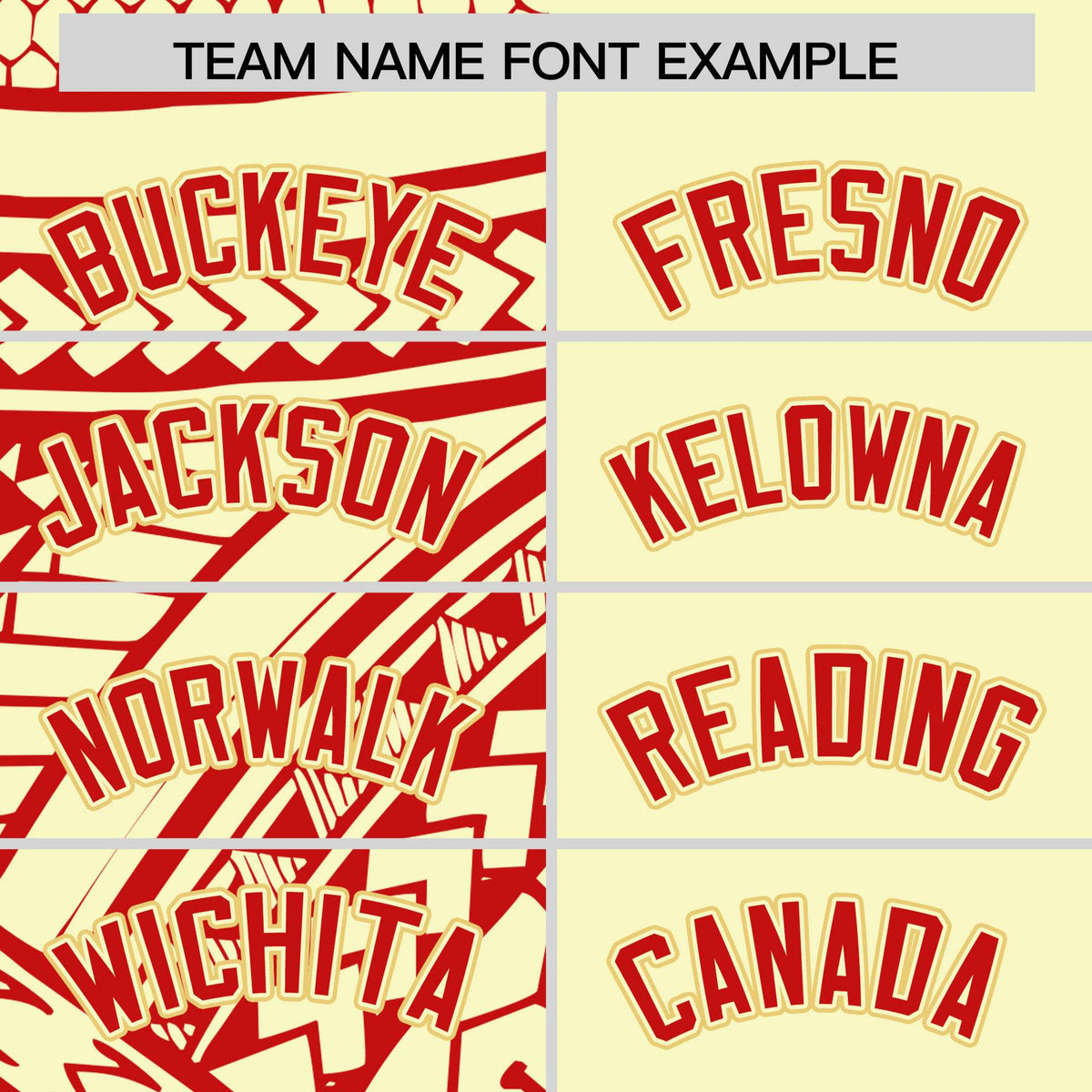 Custom Cream Red Split Fashion Tribal Pattern Authentic Baseball Jersey