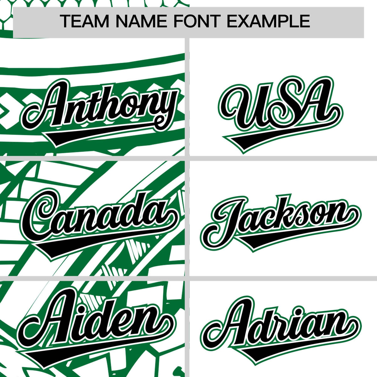 Custom White Kelly Green Split Fashion Tribal Pattern Authentic Baseball Jersey