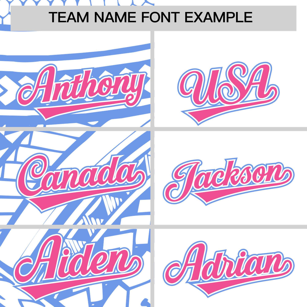 Custom White Light Blue Split Fashion Tribal Pattern Authentic Baseball Jersey