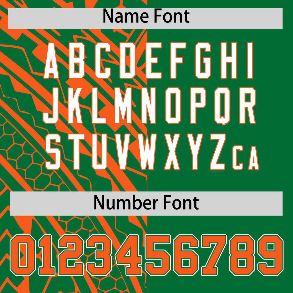 Custom Kelly Green Orange Split Fashion Tribal Pattern Authentic Baseball Jersey