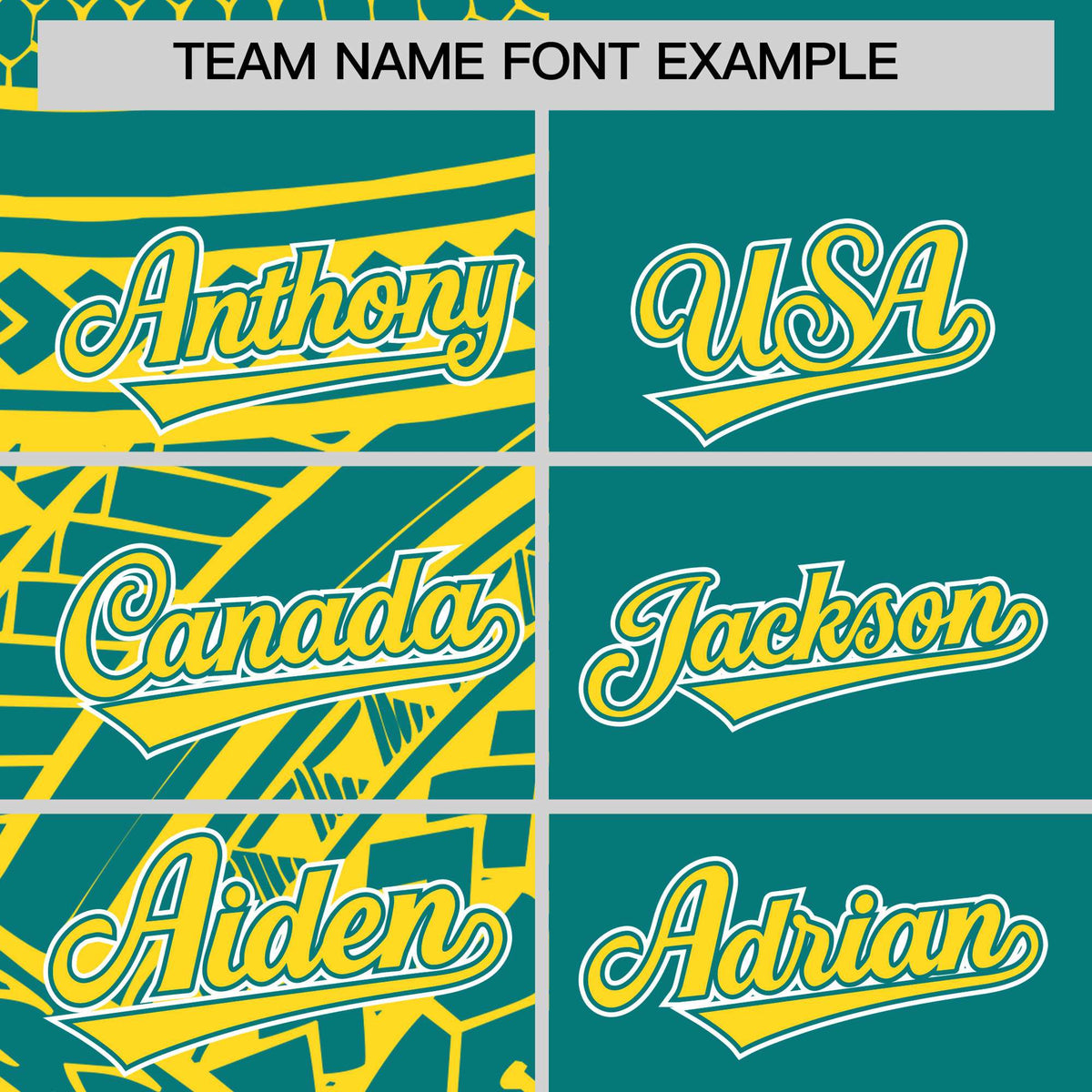 Custom Aqua Gold Split Fashion Tribal Pattern Authentic Baseball Jersey