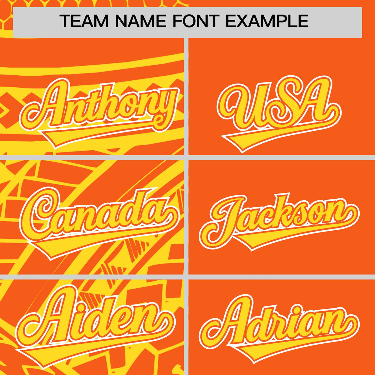 Custom Orange Gold Split Fashion Tribal Pattern Authentic Baseball Jersey