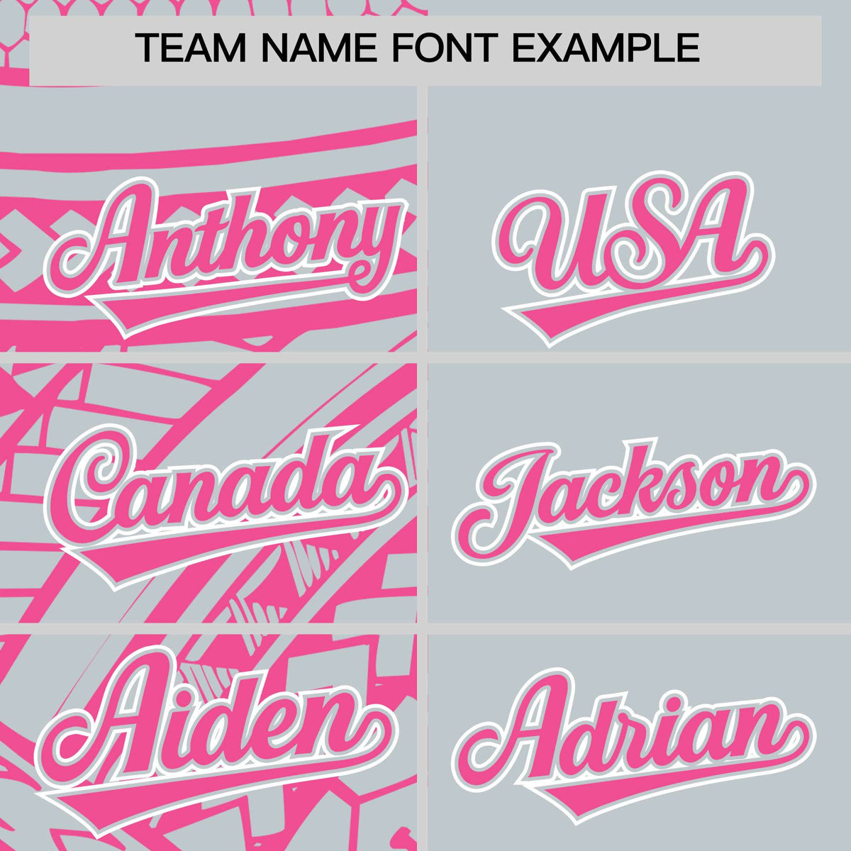 Custom Silver Pink Split Fashion Tribal Pattern Authentic Baseball Jersey