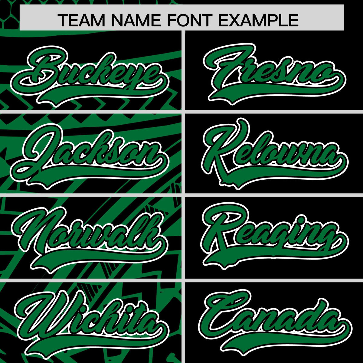 Custom Black Kelly Green Split Fashion Tribal Pattern Authentic Baseball Jersey