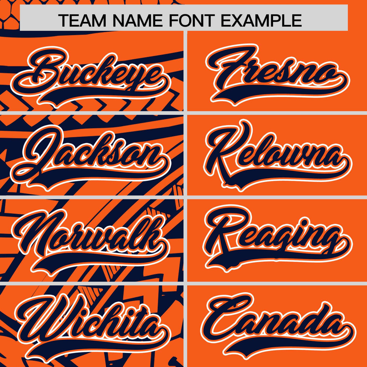 Custom Orange Navy Split Fashion Tribal Pattern Authentic Baseball Jersey