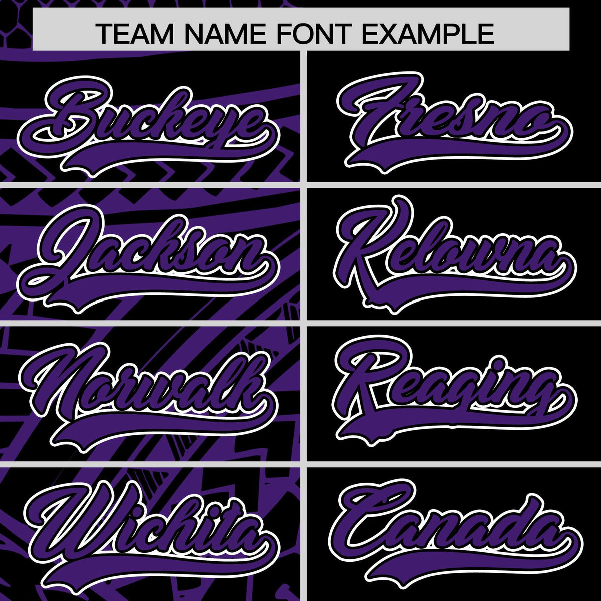 Custom Black Purple Split Fashion Tribal Pattern Authentic Baseball Jersey