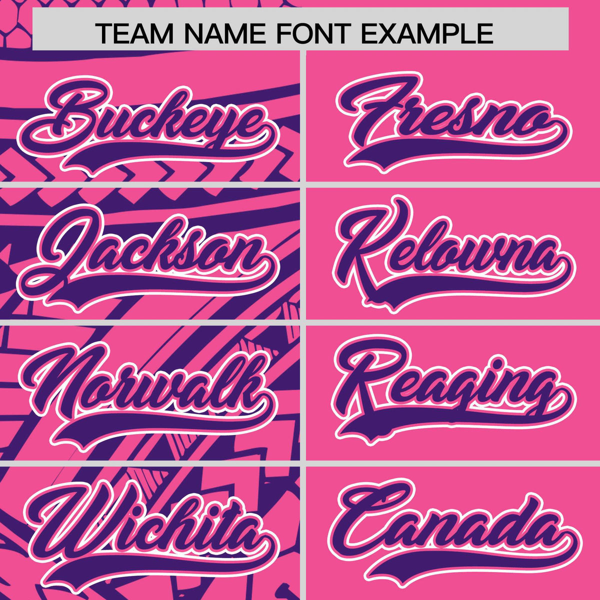 Custom Pink Purple Split Fashion Tribal Pattern Authentic Baseball Jersey