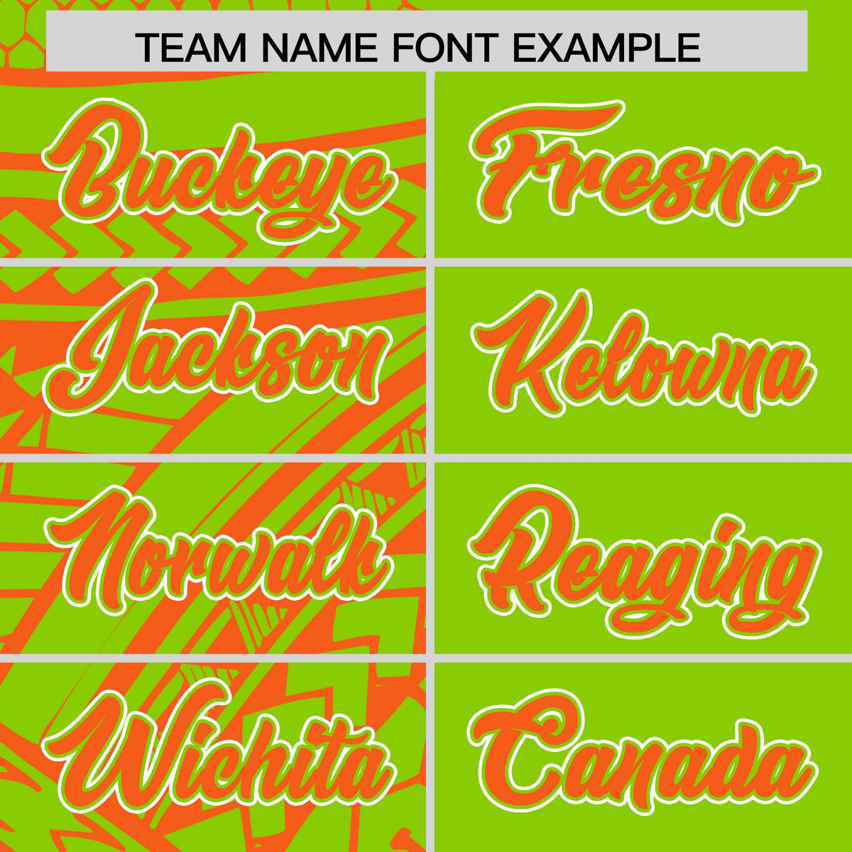 Custom Neon Green Orange Split Fashion Tribal Pattern Authentic Baseball Jersey