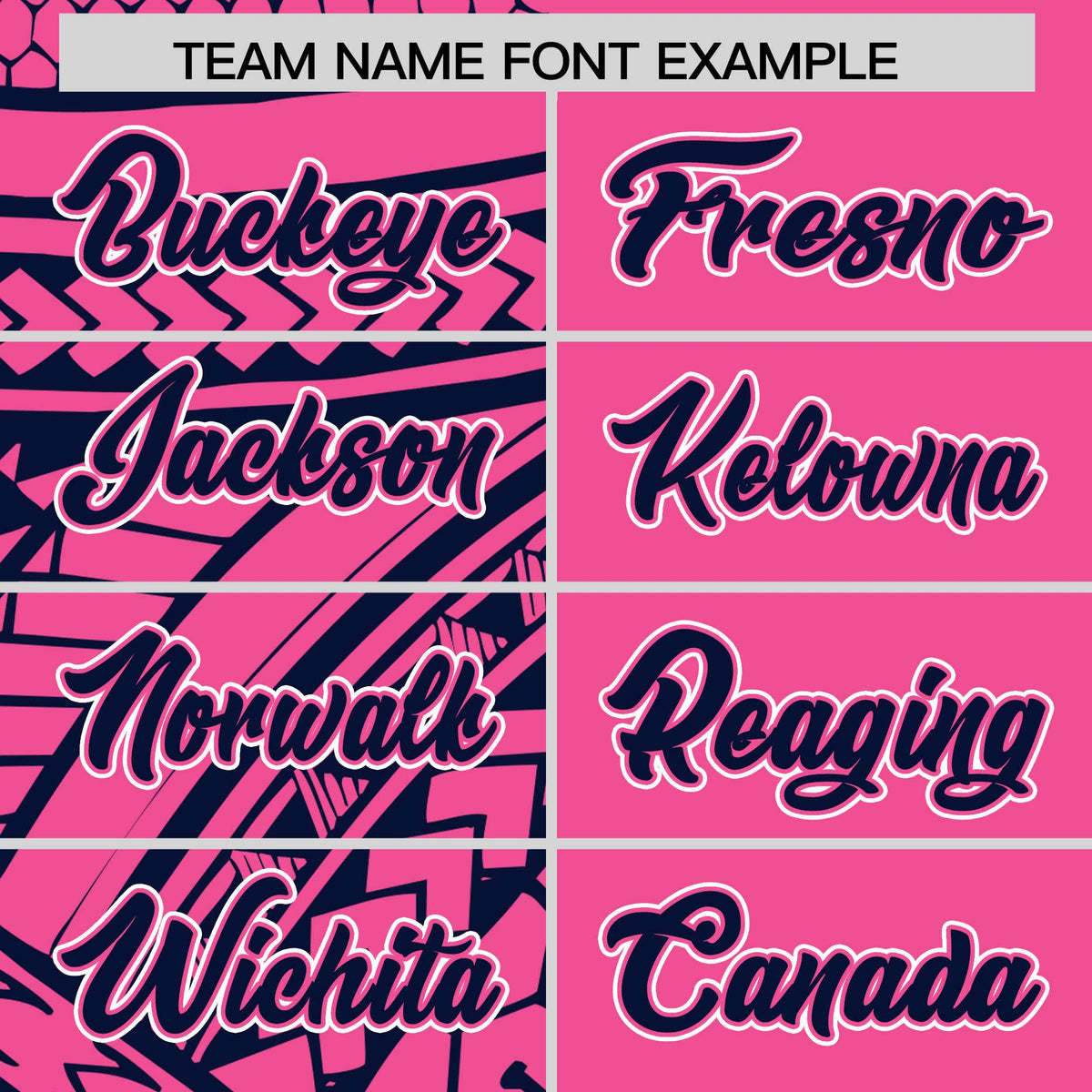 Custom Pink Navy Split Fashion Tribal Pattern Authentic Baseball Jersey