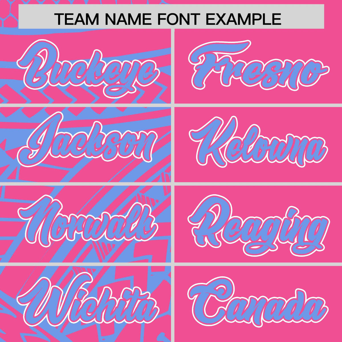 Custom Pink Light Blue Split Fashion Tribal Pattern Authentic Baseball Jersey