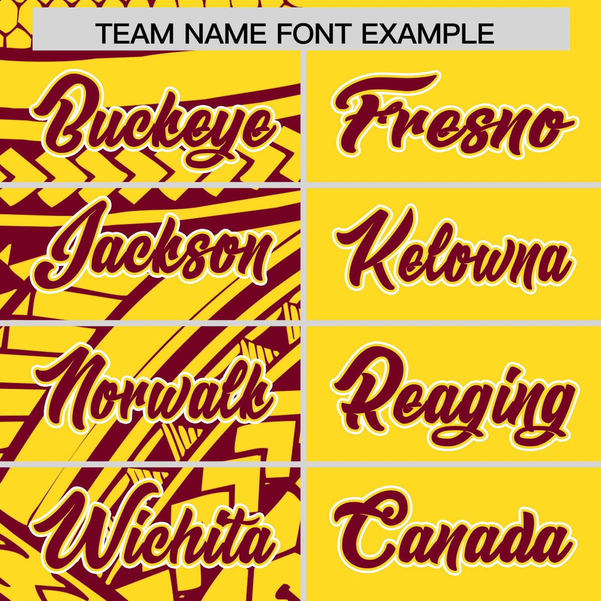 Custom Gold Crimson Split Fashion Tribal Pattern Authentic Baseball Jersey