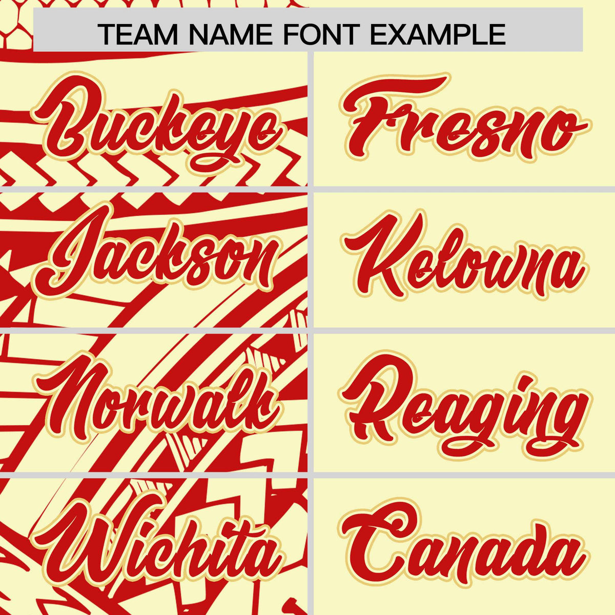 Custom Cream Red Split Fashion Tribal Pattern Authentic Baseball Jersey