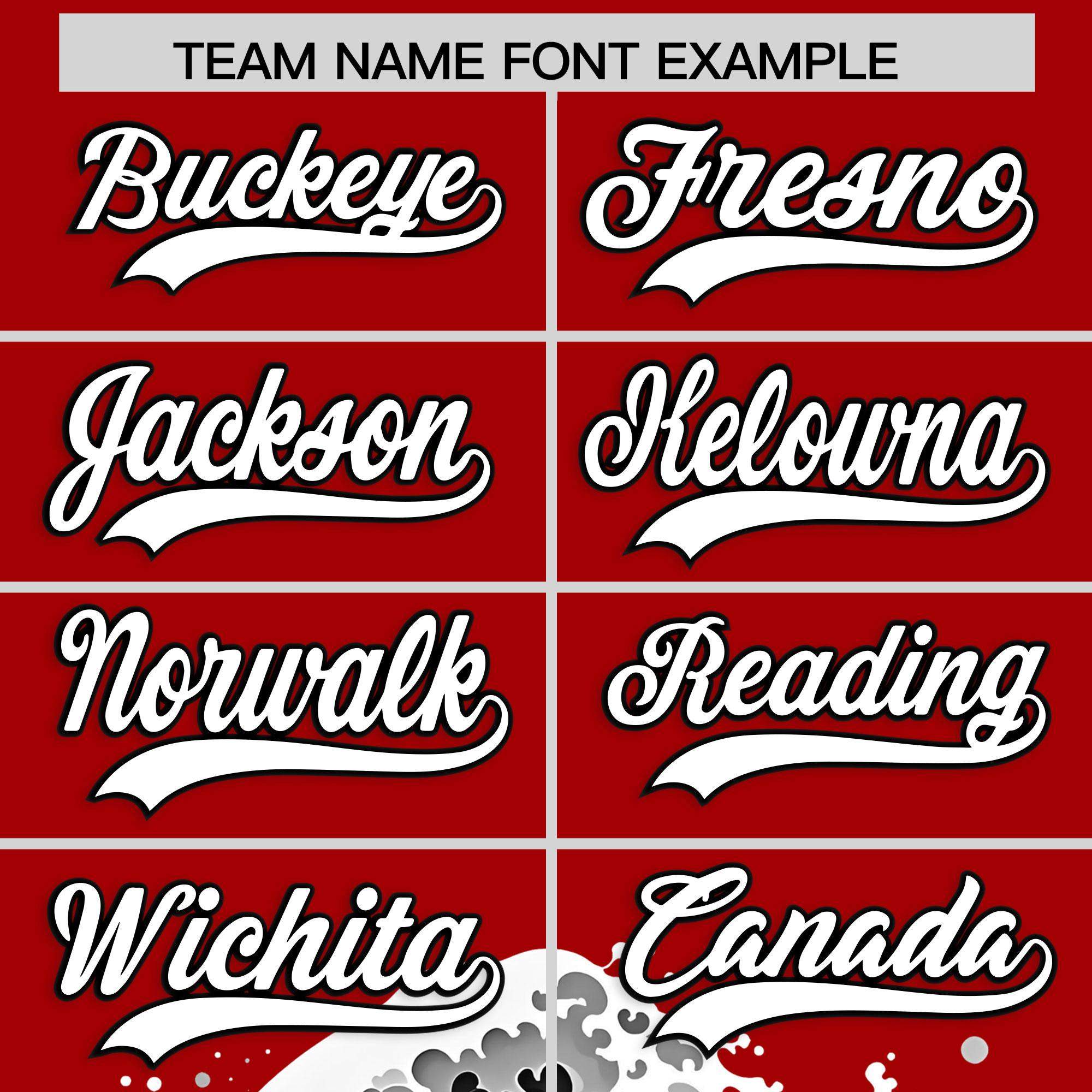 Custom Red Wave Graffiti Pattern Authentic Baseball Jersey | KXKSHOP